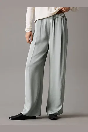 Calvin Klein Wide Leg Viscose Trousers