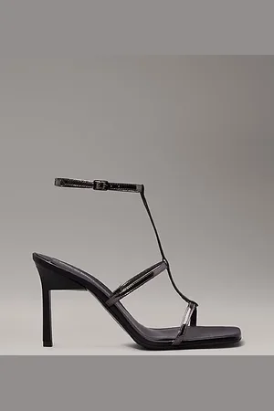 Calvin Klein Leather Heeled Gladiator Sandals