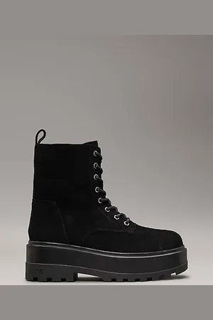 Calvin Klein Suede Platform Boots