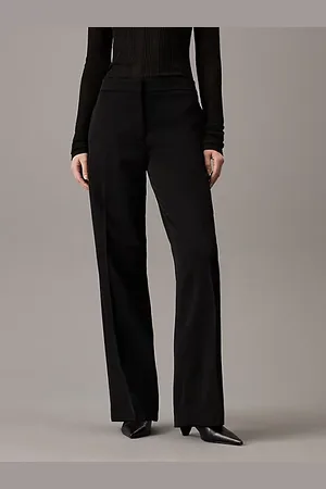 Calvin Klein Straight Twill Tuxedo Trousers