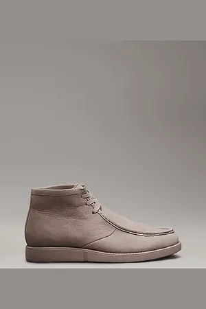 Calvin Klein Leather Apron Toe Boots
