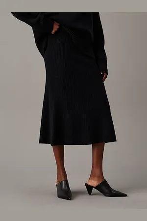 Calvin Klein Relaxed Wool Midi Skirt