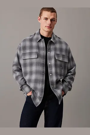 Calvin Klein Oversized Checked Shirt Jacket