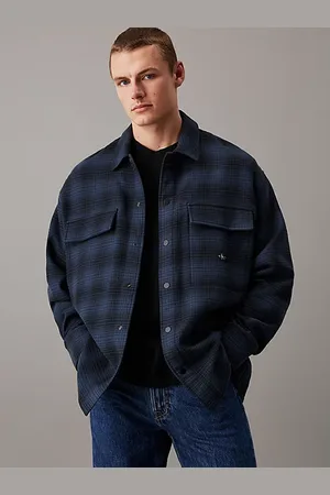 Calvin Klein Oversized Checked Shirt Jacket