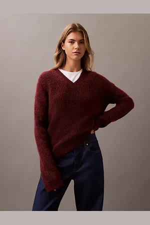 Calvin Klein Woolen Stitch V-Neck Jumper