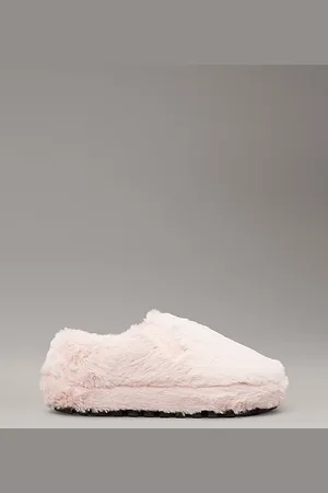 Calvin Klein Faux Fur Slippers
