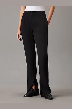 Calvin Klein Slim Crepe Split Hem Trousers