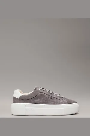 Calvin Klein Suede Platform Trainers