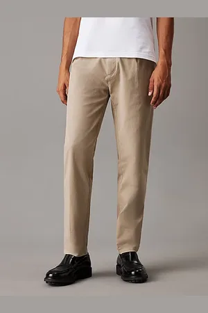 Calvin Klein Tapered Twill Pleated Trousers
