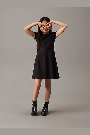 Calvin Klein Slim Milano Flared Dress