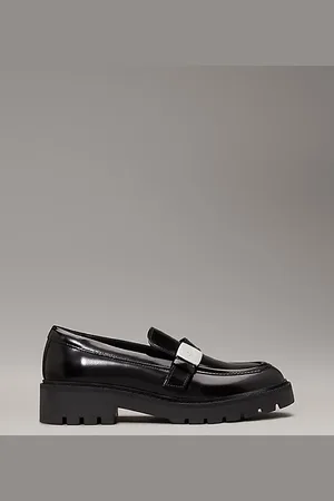Calvin Klein Leather Platform Loafers