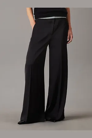 Calvin Klein Straight Technical Satin Trousers