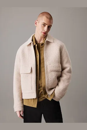Calvin Klein Relaxed Bouclé Wool Jacket