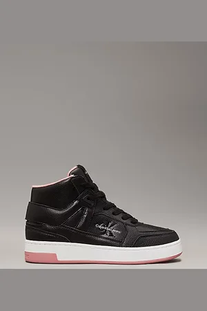 Calvin Klein Faux Leather High-Top Trainers