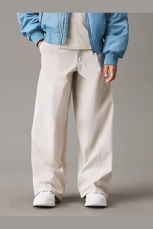 Calvin Klein High Rise Wide Leg Chino Trousers