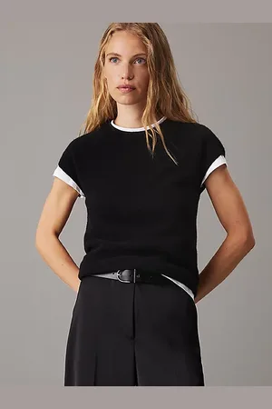 Calvin Klein Slim Wool Short Sleeve Jumper