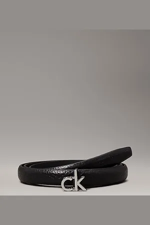 Calvin Klein Slim Leather Logo Belt