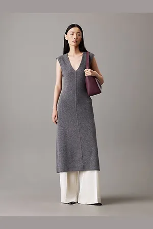 Calvin Klein Soft Wool Midi Dress
