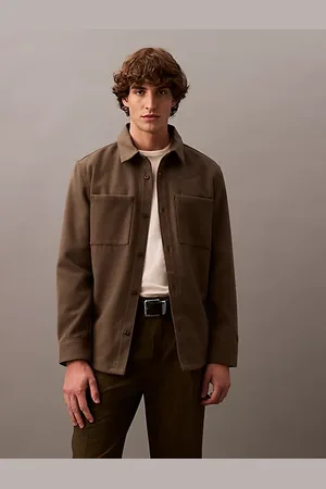 Calvin Klein Wool Blend Pocket Shirt