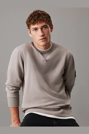 Calvin Klein Cotton Terry Badge Sweatshirt