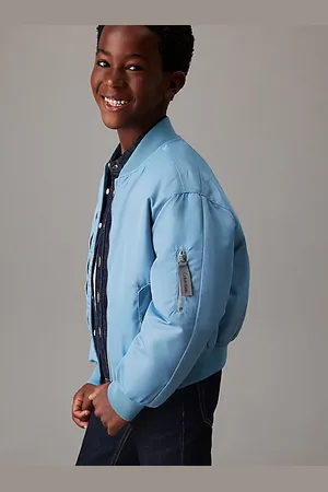 Calvin Klein Boxy Satin Bomber Jacket