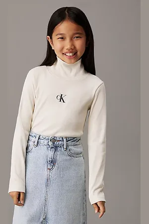 Calvin Klein Slim Ribbed Roll Neck Top