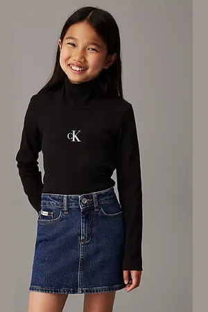 Calvin Klein Slim Ribbed Roll Neck Top