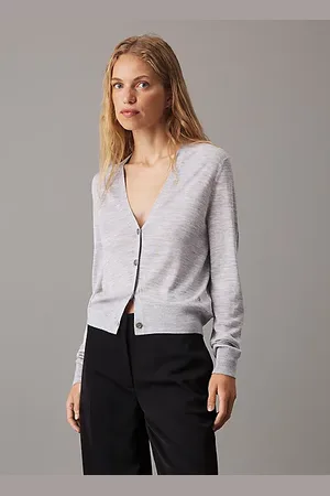 Calvin Klein Acetate Blend Cardigan Jumper