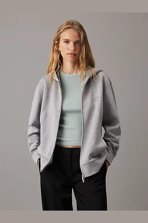 Calvin Klein Relaxed Viscose Zip Up Hoodie
