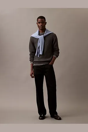 Calvin Klein Wool Rib Blend Crewneck Sweater