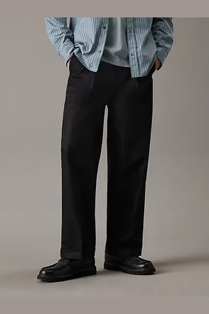 Calvin Klein Relaxed Tailored Twill Trousers