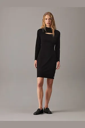 Calvin Klein Slim Scuba Bodycon Dress