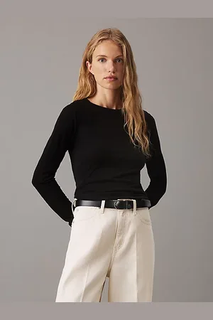 Calvin Klein Slim Wool Lyocell Top