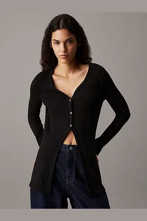 Calvin Klein Slim Ribbed Cotton Cardigan
