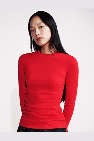 Calvin Klein Ruched Slim T-Shirt