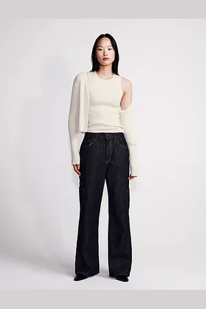 Calvin Klein High Rise Wide Leg Jeans