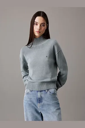 Calvin Klein Cotton Mock Neck Jumper