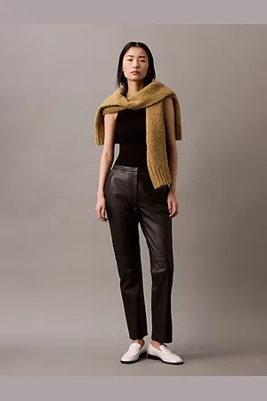 Calvin Klein Leather Slim Fit Pants