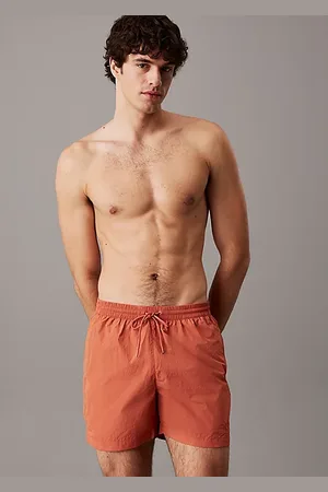Calvin Klein Medium Drawstring Swim Shorts - CK Monogram