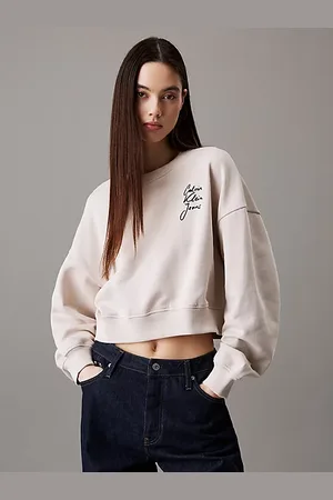 Calvin Klein Boxy Cotton Terry Sweatshirt