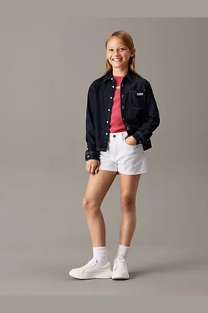 Calvin Klein High Rise Relaxed Denim Shorts