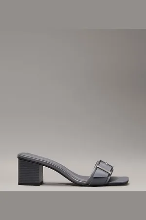 Calvin Klein Leather Heeled Sandals