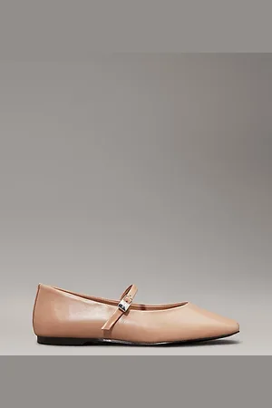 Calvin Klein Leather Mary Jane Ballerinas