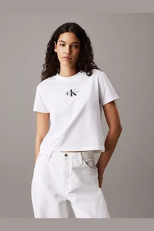 Calvin Klein Cropped Monogram T-shirt