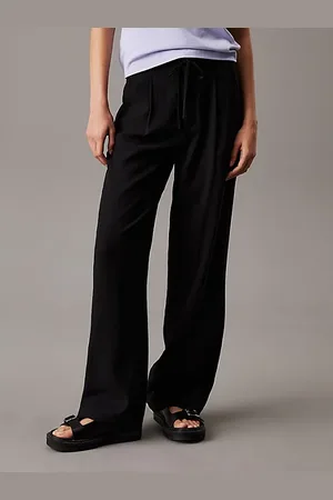 Calvin Klein Relaxed Straight Drawstring Trousers