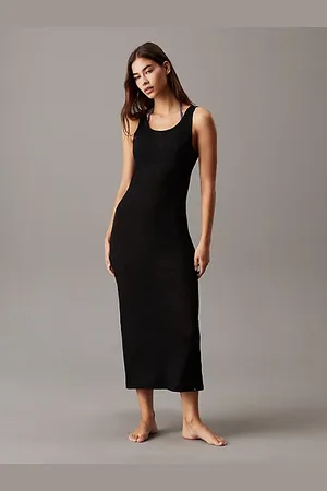 Calvin Klein Rib Jersey Maxi Beach Dress