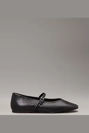 Calvin Klein Leather Mary Jane Ballerinas