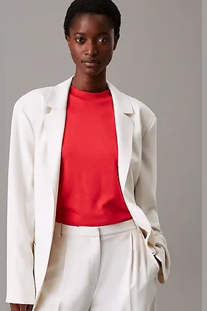 Calvin Klein Travel Twill Belted Blazer