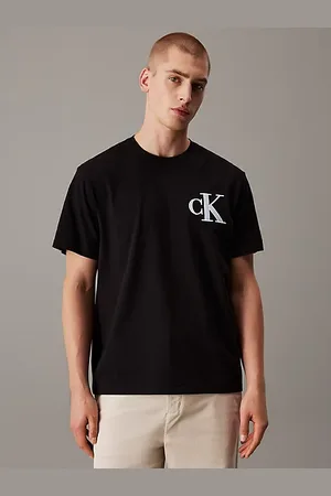 Calvin Klein Varsity CK Logo Patch Crewneck Tee