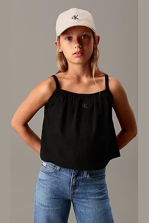 Calvin Klein Loose Crinkle Strap Top
